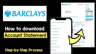 Download Statement Barclays App CSVPDF Format  Enable paperless Statements Option Barclays App [upl. by Alvin729]