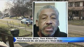 Four people shot two killed on Hazelwood St on Detroit’s west side [upl. by Hazard]