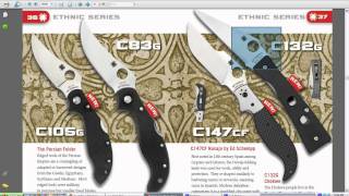 Обзор каталога Spyderco на 2011 год [upl. by Eintruok434]