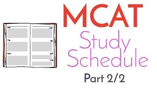 MCAT Study Schedule Part 22 [upl. by Gresham784]