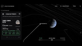 NASA Asteroid 7482 Near Earth Pass  Live Asteroid 1994 PC1 Tracker  india nasa asteroid7482 [upl. by Spalding]