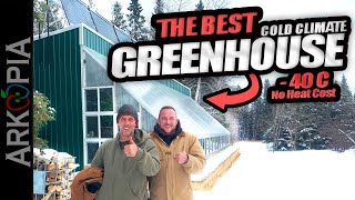 The Most Efficient Greenhouse on Earth  100 a year to heat in 40C with Sand Battery Thermal Mass [upl. by Ahsemat501]