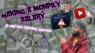 Average Monthly Salary in just ONE DAY trading GBPUSD [upl. by Peter971]