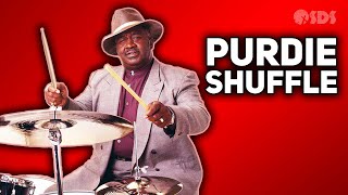 How To Drum  The Purdie Shuffle [upl. by Eenal]