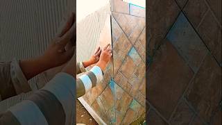 تركيب ceramic بورسلين السيراميك tileinstallation tile [upl. by Irollam]