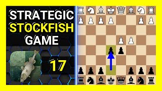 Strategic Stockfish 17 Chess Game Queens Gambit Refused Albin Countergambit [upl. by Collar]