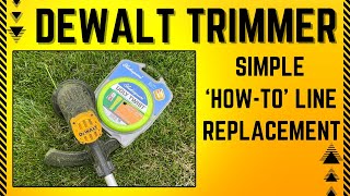 Dewalt Trimmer Line Replacement  The Easy Way [upl. by Attaynik]