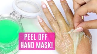 PEEL OFF MASK FOR YOUR HANDS  TINA TRIES IT [upl. by Delaine986]