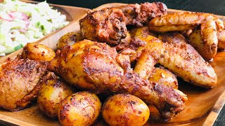 Pollo Doradito con Papas receta fácil y rápido [upl. by Oraneg397]