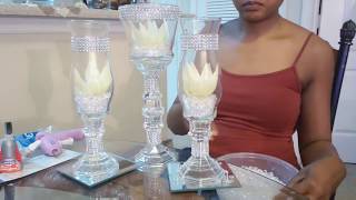 DIY Dollar Tree Wedding Centerpieces Home Decor [upl. by Caesar]