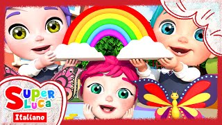 I colori dell’arcobaleno  Canzoni per bambini  Filastrocche e canzoni per bambini  Super Luca [upl. by Alexandro553]