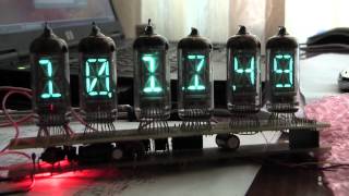 VFD tube clock ИВ4ИВ17 [upl. by Harim467]