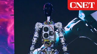 Tesla Optimus Robot FIRST LOOK at Elon Musk’s 20000 Humanoid [upl. by Aitak]