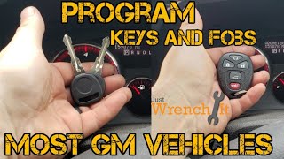 Program keys and key fobs on most GM cars [upl. by Dolley]