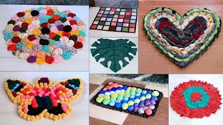 12 Beautiful Doormat Ideas  Handmade Things  Old Clothes Reuse [upl. by Okeim]