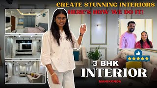 MrampMrsChandrakanth  3BHK Manikonda  Home Interior Design home luxuryhomes luxuryinteriors [upl. by Aneeras807]