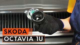 Comment remplacer une coupelle damortisseur avant sur une SKODA OCTAVIA 1U TUTORIEL AUTODOC [upl. by Leffen620]