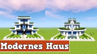 Wie baut man ein großes Modernes Haus in Minecraft  Minecraft Deutsch großes Modernes Haus Bauen [upl. by Kingsly]