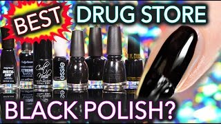 Best Drug Store Black Nail Polish [upl. by Ener]