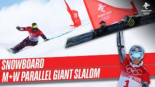 Snowboard  Mens amp Womens Parallel Giant Slalom Finals  Full Replay  Beijing2022 [upl. by Oirelav]