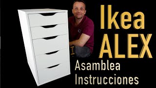 Ikea ALEX Cajonera Instrucciones de montaje [upl. by Saxet]