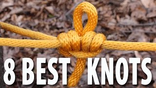 8 KNOTS You Need to Know  How to tie knots that you will actually use [upl. by Elleral]