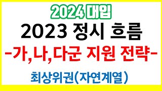 2024 대입 안내2023 정시 흐름 최상위권자연계열 [upl. by Eselahc]