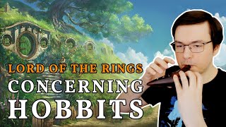 Lord of the Rings  Concerning Hobbits  Ocarina tutorial  tabs [upl. by Anayhd588]