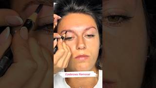 Eyebrows removal short juliedesigner removal eyebrow microblading browshaping beauty [upl. by Ellah669]