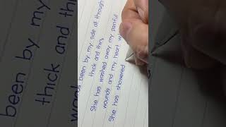 handwriting how to write a poem on my mother  how to write a poem in english [upl. by Gahan]