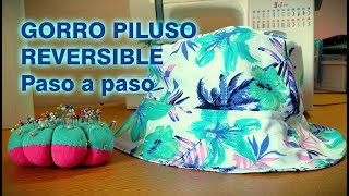 Confección gorro piluso reversible [upl. by Sapowith]