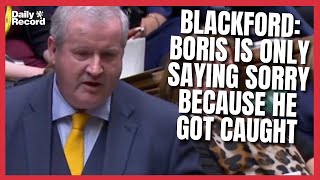 Ian Blackford roasts Boris Johnson as PM apologises over Partygate [upl. by Alrep]