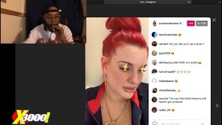 JUSTINA VALENTINE amp CHICO BEAN TALK PROTEST amp HE IS CREATING A HAIR FILTER 😂 LIVE WATCH REACTION [upl. by Jolee894]