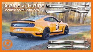 XPipe vs HPipe Mustang resonator delete sound comparison [upl. by Keegan886]