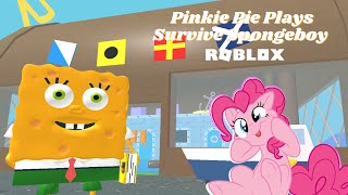 Pinkie Pie Plays Survive Spongeboy and Krispy Crab Obby [upl. by Rehpotisrhc]