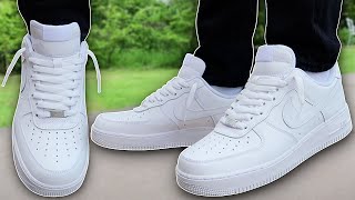 How To Lace Nike Air Force 1s Loosely BEST WAY [upl. by Nohsed]