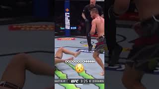 Justin Gaethje vs Michael Chandler CRAZY UPPERCUT😱😱 [upl. by Gaidano207]