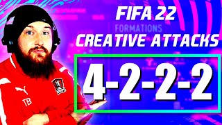 FIFA 22 4222 Best Custom Tactics amp Instructions  Creative ATTACKING Formation FUT22 [upl. by Orten]