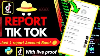 Tiktok id pa report kaise kare  How to Report Tiktok Account [upl. by Gilbert]