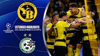 Young Boys vs Maccabi Haifa Extended Highlights  UCL Qualifiers  Playoffs  CBS Sports Golazo [upl. by Nepil]