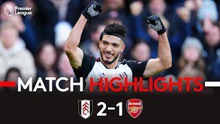 HIGHLIGHTS  Fulham 21 Arsenal  New Years Eve Delight 🎆 [upl. by Hills]