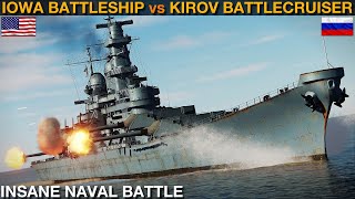 1990s Refitted Iowa Battleships vs Kirov Battlecruisers Naval Battle 64  DCS [upl. by Atiekahs]