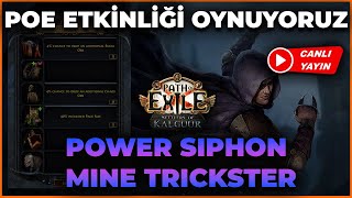 Wand craftlamaya çalışıyoruz sonra build tamam  Power Siphon Mines Trickster duyuru build [upl. by Gowrie]