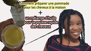 Comment je mélange mon huile pour une croissance rapide et saine des cheveux clovesNatural hair [upl. by Anitnelav]