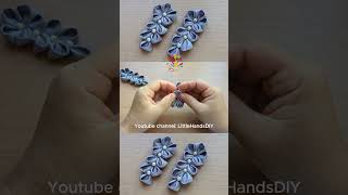 How to Make a Mini Ribbon Headdress Simple Kanzashi Flower Guide [upl. by Sidman]