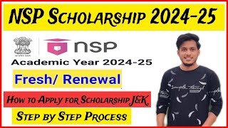 How to apply for NSP Scholarship 202425  NSP Scholarship Renewal 202425 [upl. by Tserof513]