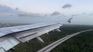 4K  American Airlines Airbus A321200 N562UW Sunset New Orleans Landing [upl. by Anahs]