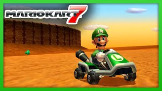 Mario Kart 7  N64 Kalimari Desert Leaf Cup 100cc Luigi Gameplay [upl. by Mcmath380]