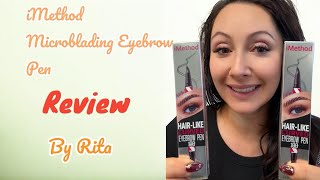 iMethod Microblading Eyebrow Pen Review Must watch First time use [upl. by Kurr]