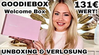 GOODIEBOX Welcome Box Februar 2024  Unboxingamp Verlosung [upl. by Aivad]